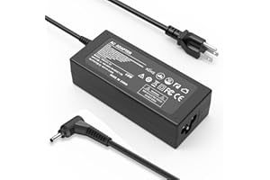 QKIIP 65W Laptop Charger Replacement Copmatible with Acer Aspire 5 3 1 / Spin 3 / N20c5 N15Q8 N15Q9 N16P1 Chromebook C738T C740 Swift 3 Slim A515-54 Power Cord & AC Adapter Supply (65W 19V 3.42A)
