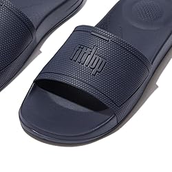 FitFlop EQ3399-040 iQUSHION Slides Midnight Navy US06