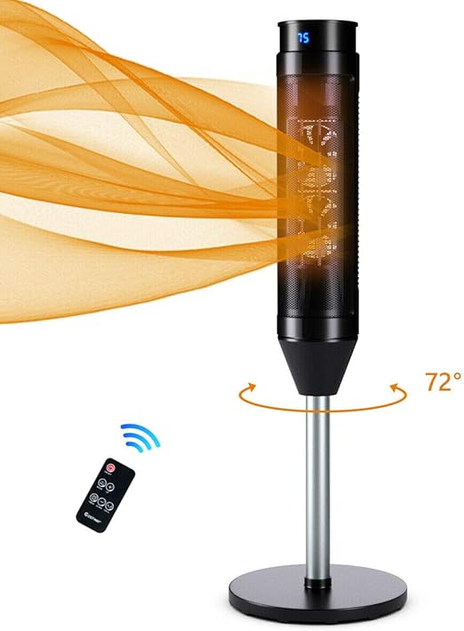 Amazon Com Costway Ceramic Heater 1000w 1500w Portable Space