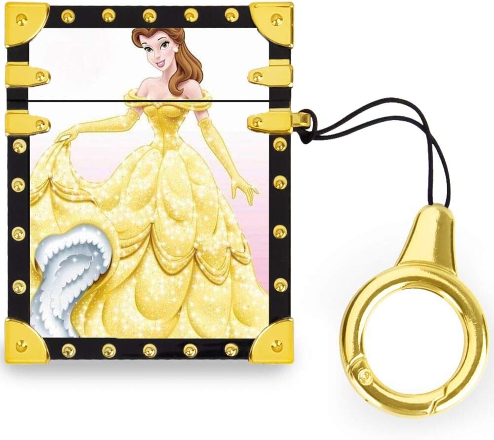 Download Airpods 1 Airpod 2 Case Cover With Keychain Disney Princess Belle Luxury Portable Design Non Slip Shockproof Protective Premium Silicone Skin For Airpods 1 2 Electronics Cases Alumat Pl