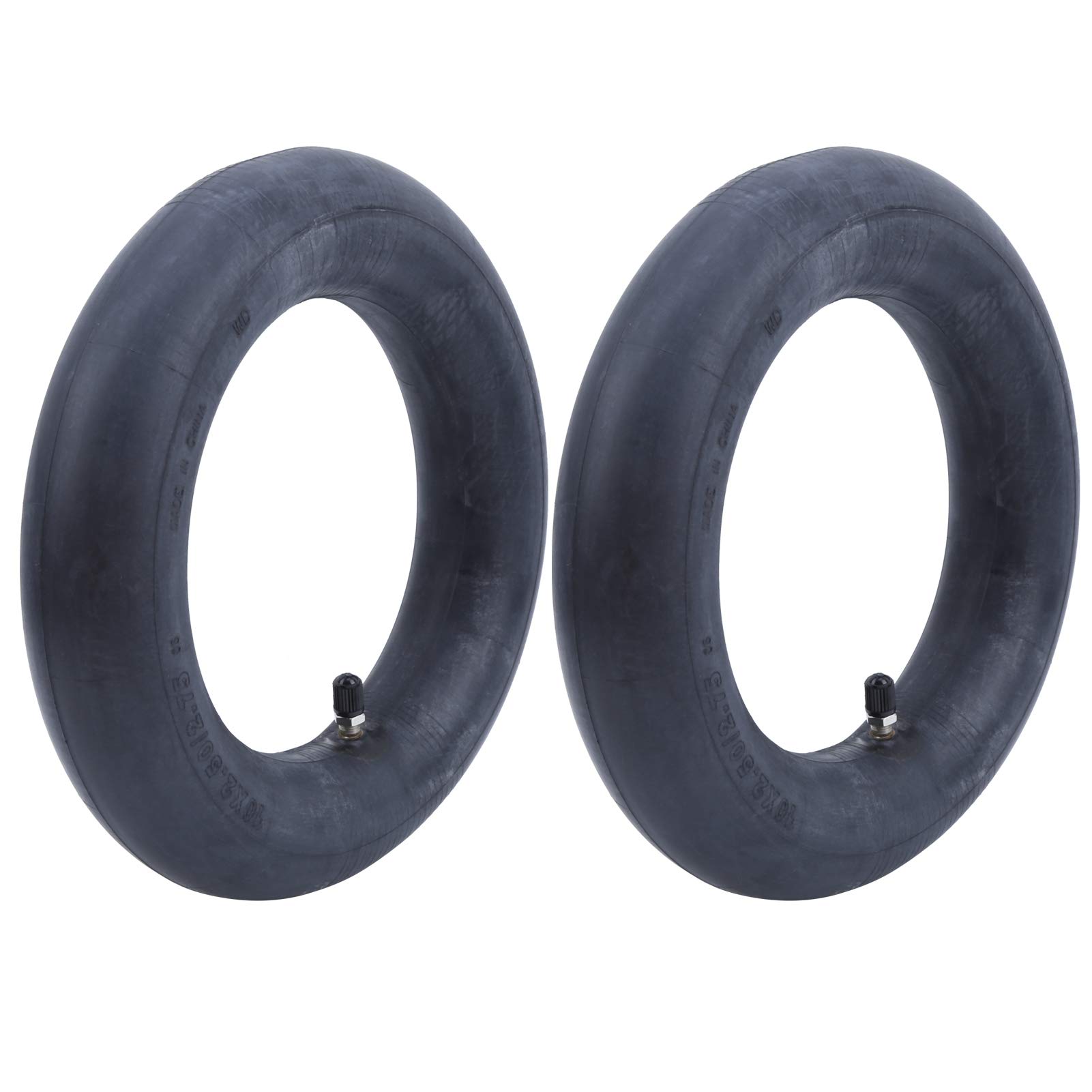 Keenso Electric Scooter Inner Tyre, 2 Pieces 10 x 2.5/2.75 Rubber Inflating Inner Tyre Valve Universal Straight Valve for Electric Scooter No. 9/Pro