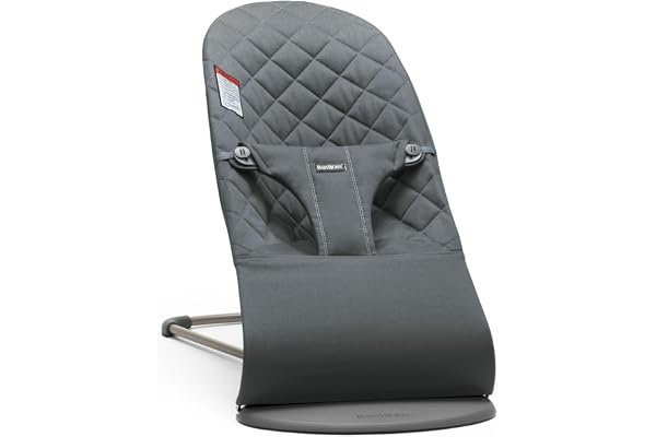 BabyBjörn Bouncer Bliss, Woven, C-quilt Anthracite