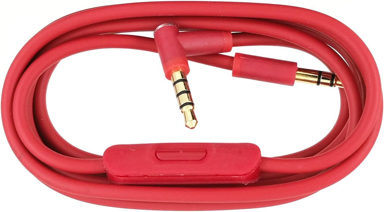 Cable de repuesto para auriculares con micrófono incorporado, compatible con los modelos For Cable de repuesto para auriculares con micrófono incorporado, compatible con los modelos For
