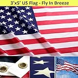 3x5 American Flag Nylon 3'x5' USA Stars and Stripes (Lawn &amp; Patio)