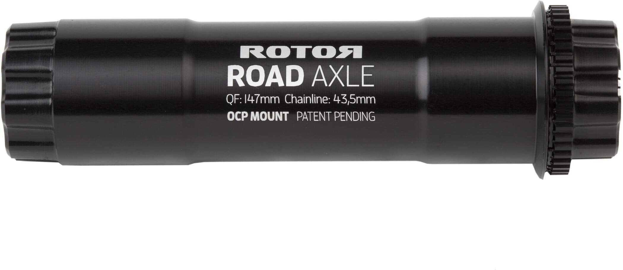 ROTOR Unisex – Adult ALDHU Axle Road Standard for 43.5 mm Chain Line Crank Arms, Black, 30 mm