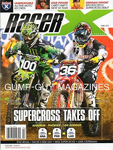 Racer X April 2011 Magazine SUPERCROSS TAKES OFF Monster Energy/Pro Circuit Kawasaki's Josh Hansen UNBREAKABLE ALL-TIME MOTO RECORDS Miss Supercross