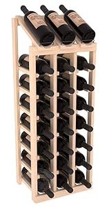 Wine Racks America Ponderosa Pine 3 Column 8 Row Display Top Kit. Unstained