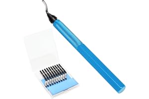 VASTOOLS Deburring Tool Kit/Metal Handle Chamfer Tool 6-1/2“ / for Aluminum, Brass, Plastic Pipes Tube Hole/with Extra 10 HSS Blades …