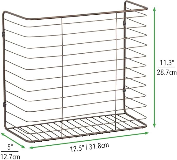 Hogar y cocina mDesign Organizador de bolsas de la compra para puertas