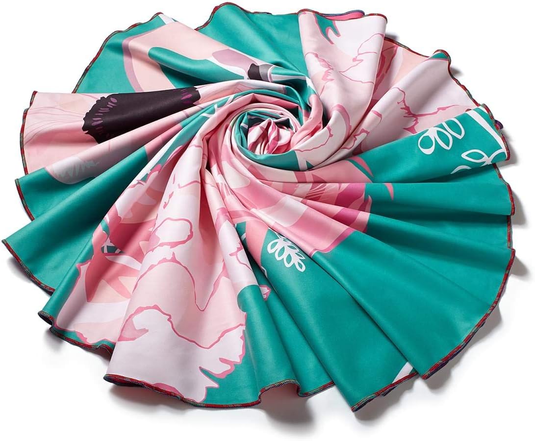 ZOMCHAIN Round Extra Large Flamingos Beach Towel Oversized Microfiber Quick Dry Flamingos Beach Towel for 2 Yoga Blanket Pool