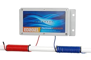 Timilge Electronic Water Descaler System, Reduces Limescale, Rust, and Minerals, No Chemicals, Easy Installation