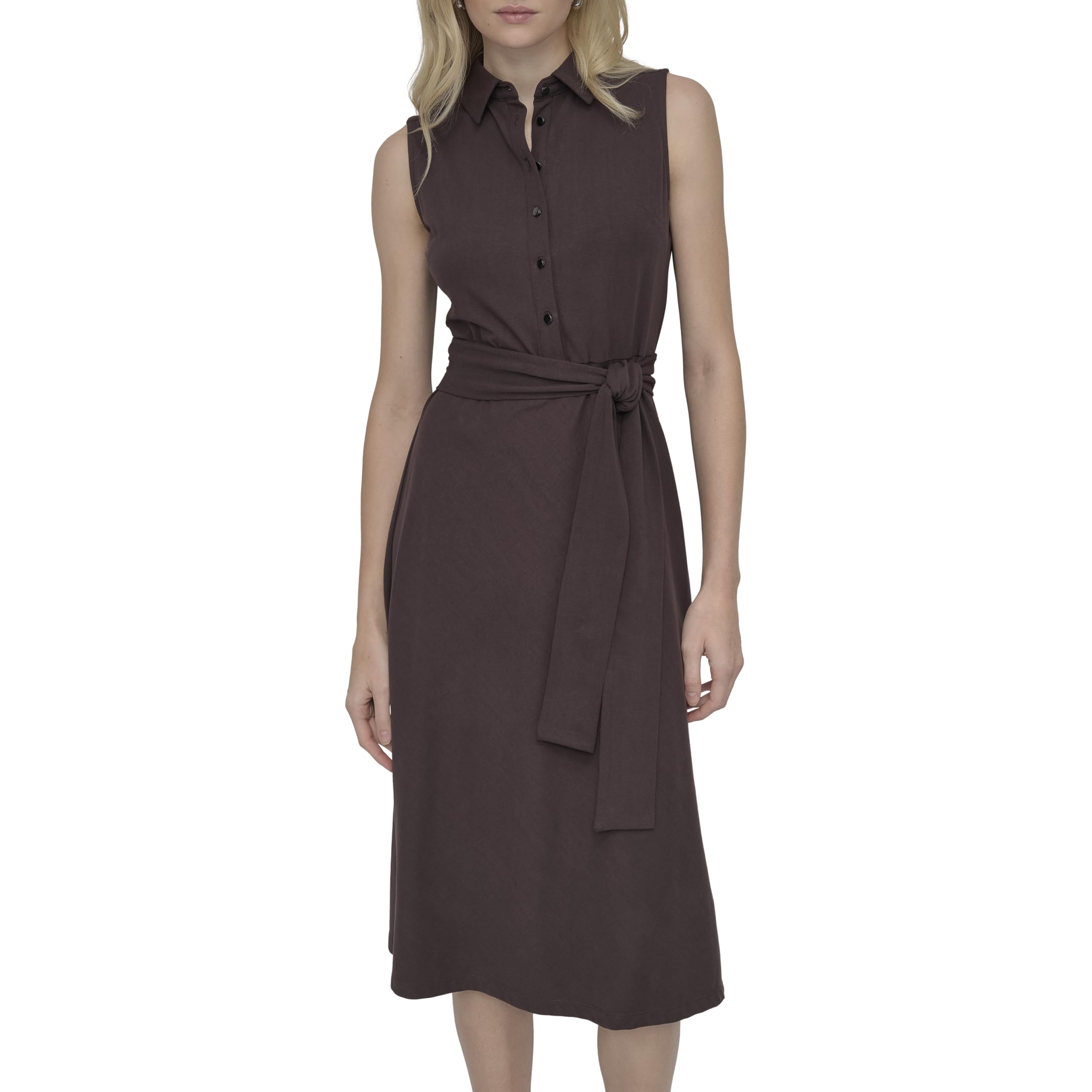 DKNY Women’s Dress, Chocolate Plum, Medium