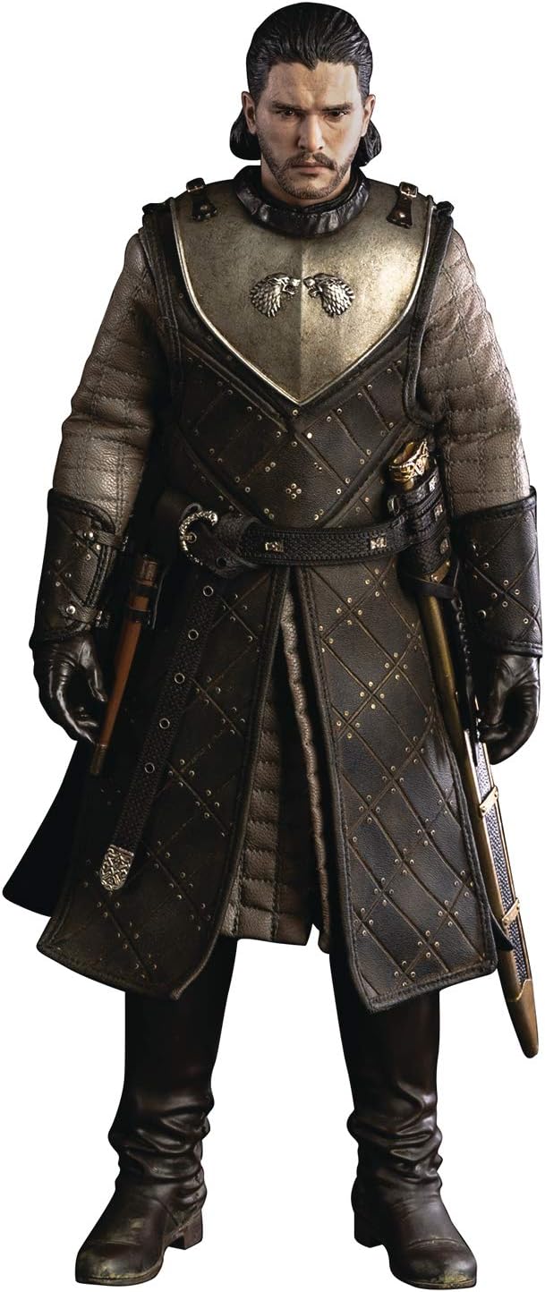 ThreeZero Game of Thrones: Jon Snow (Season 8 Version) 1: 6 Scale Collectible Figure, Multicolor