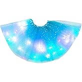 Girl Tutu Skirts, 2-8 Years Baby Girls Light Up LED Tutu Skirt Magic Light Princess LED Dancing Skirt Tulle Ballet