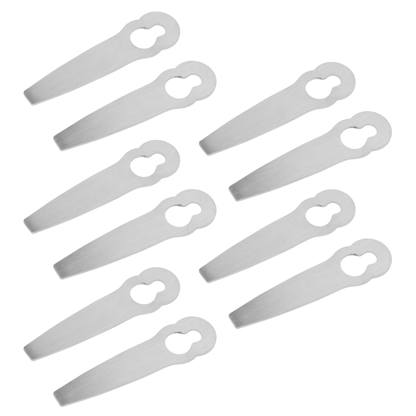 Photo 1 of Lawn Mower Metal Blade Replacement for PolyCut 2 2 45 57 52 Compatible with PolyCut 3 2 10 Pack Durable Mowing Blades