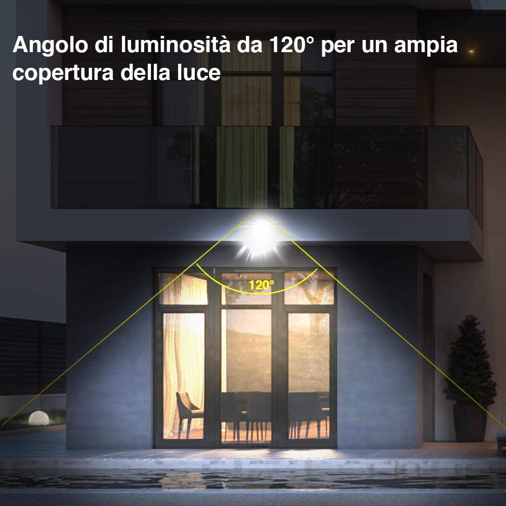 Set 6 Faretti LED Aigostar 20W – Luce Naturale 4000K, 1650Lm, Impermeabili IP65 Per Esterno Da Giardino E Garage
