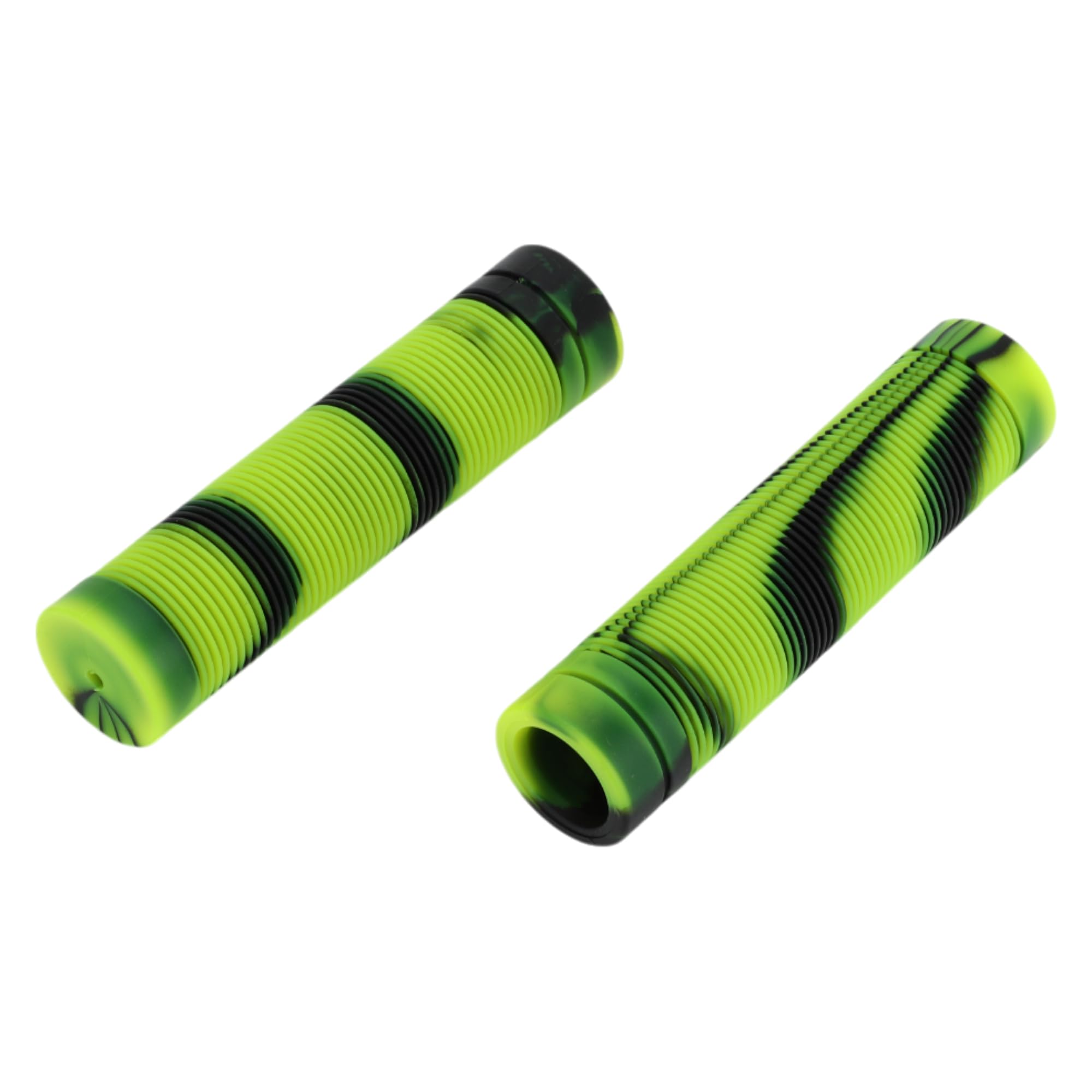 TUCKBOLD Bike Handlebar Grips Covers 125mm Long Soft | Bicycle End Grips Protector Black Yellow 1 Pair