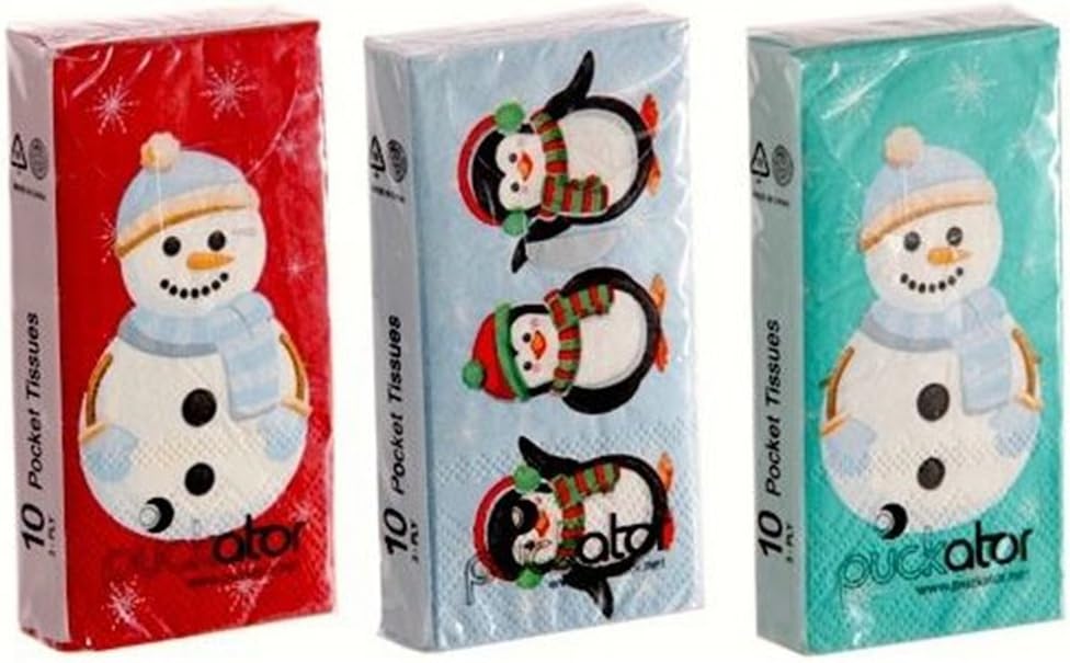 Pocket Tissue 3 Pack Christmas Designs Amazon.co.uk Beauty