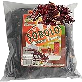 African Delights Hibiscus Tea 16oz – Organic Sorrel Leaves | Flor de Jamaica | Natural Herbal | Edible| Bulk Loose Tea for Brewing