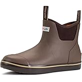 SUREWAY Men's Deck Boots Professional Non-Slip Fishing & Ankle Boating Boot Waterproof Rain Boots, Lightweight Neoprene Rubber Deck Boots