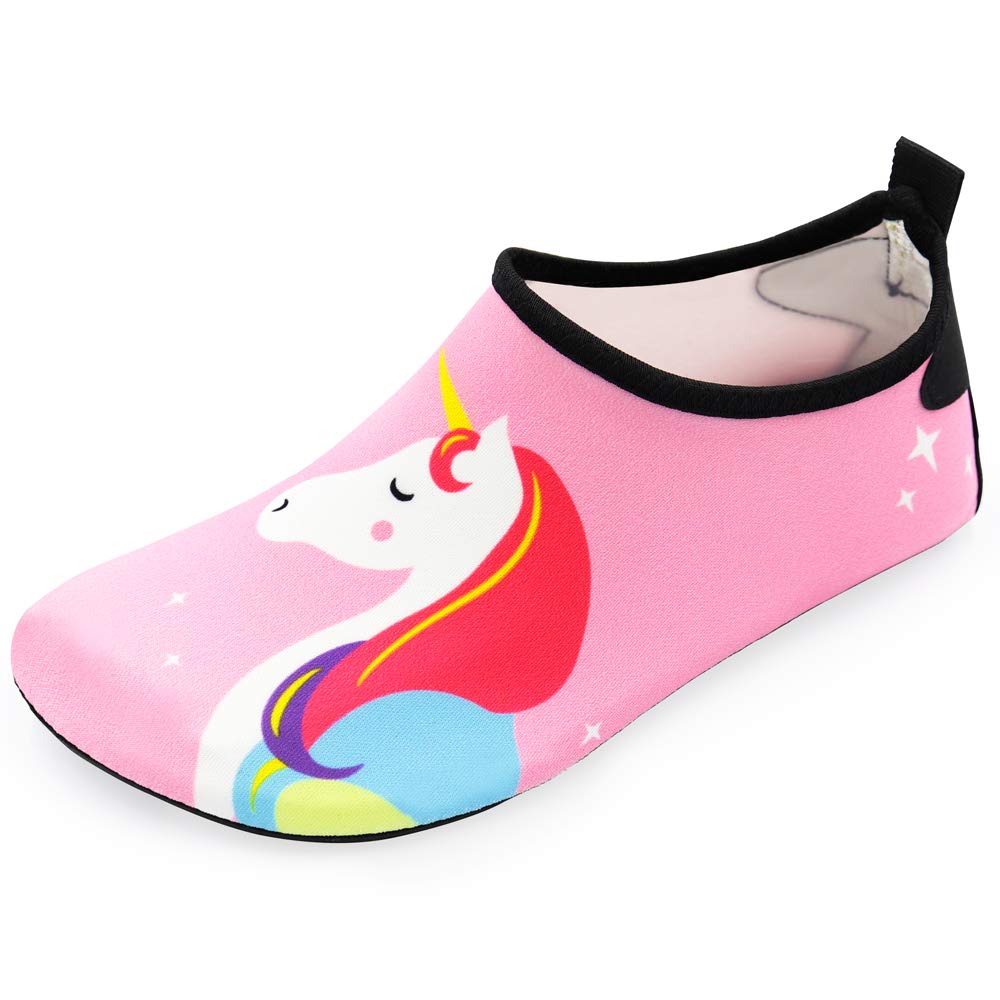 Fortuning's JDS Kids Swim Water Shoes Quick Dry Aqua Socks NonSlip