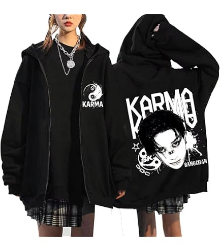 Amazon.com: SKZ Zip Up Hoodie Women Felix Hyunjin Bangchan Y2K