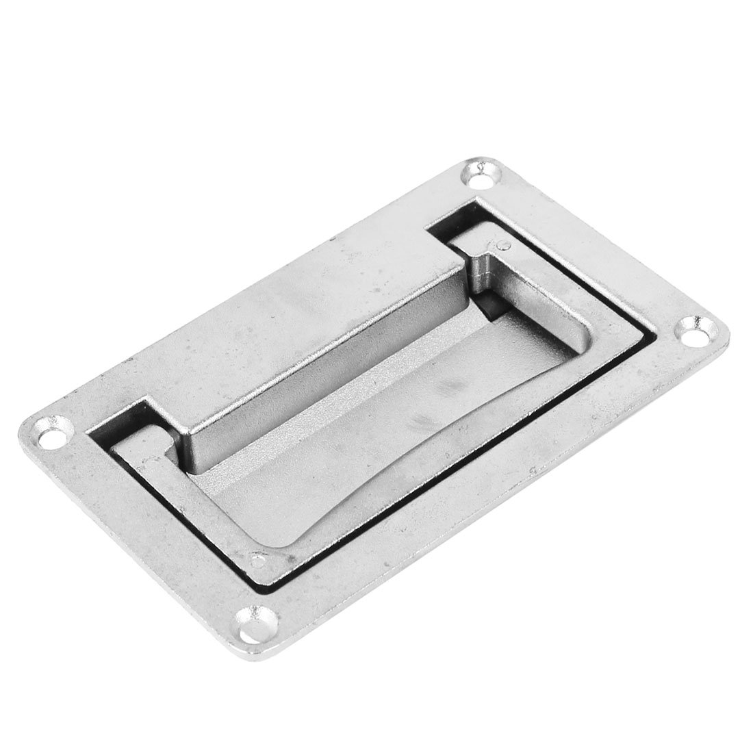 Sourcingmap Cupboard Door 11x7cm Metal Recessed Flush Sliding Carry Pull Handle