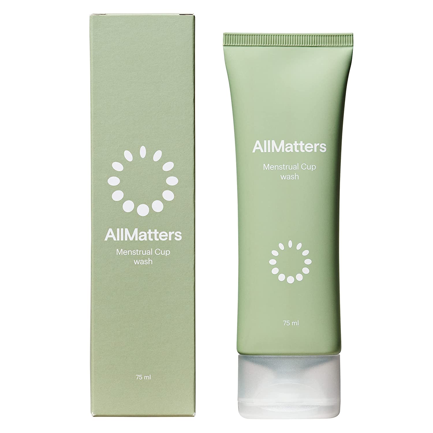 AllMatters (Formerly OrganiCup) Menstrual Cup & Intimate Body Wash 75ml – pH-Balanced, No Perfume, No Allergens