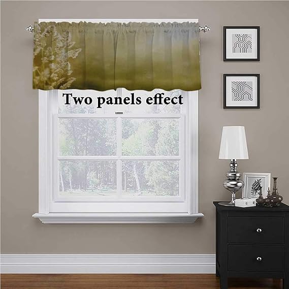 Interestlee - Cenefas de cocina para ventanas de otoño, diseño de