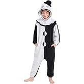 Solvienne Kids Onesie Halloween Costume, Pajamas for Boys and Girls | Zip up plush one piece children's animal outfit with pockets, perfect for Halloween trick or treating, parties, or lounging.
