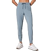 CRZ YOGA 4-Way Stretch Workout Joggers for Women 28" - Casual Travel Athletic Pants with Pockets