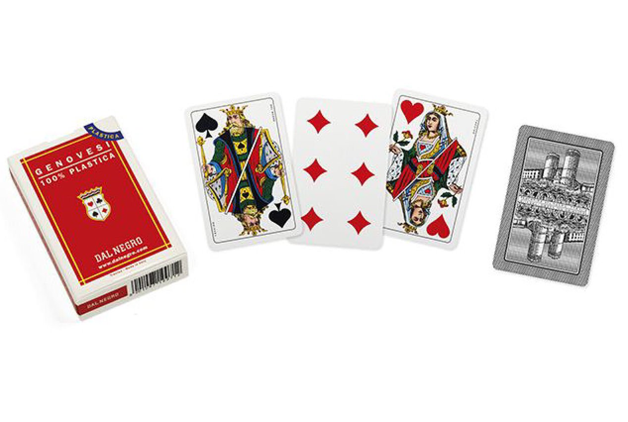 Dal 4282 Genoese Regional Italian Cards of 40 N.35, Plastic