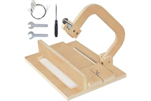 XONOR Professional Soap Cutter with Wire, Adjustable Wooden Cutting Tool Soap Slicer for DIY Soap, Cheese, Butter, Cake, Bread Making