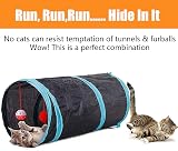 Speedy Panther 21Pcs Cat Toys Collapsible Tunnel Interactive Wand Ball Feather view 5