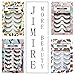 JIMIRE False Eyelashes Demi Lashes Multipack - Natural Wispies Dramatic Glam Eyelashes 4 Packs