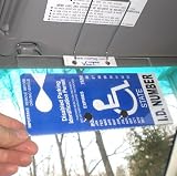 Handicap Placard Cover and Holder - Horizontal VisorTag VTDH130. Easily Display & Swing Away Your Disabled Parking Placard. Best Handicapped Parking Tag Holder and Protector Available. Don't Settle for a Cheap & Flimsy Cover you Buy Over & Over, You Deserve a VisorTag with. Patented and proudly Made in USA.