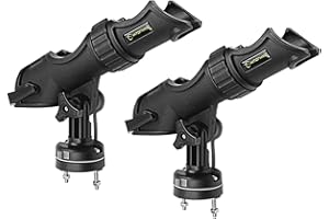 HITORHIKE Fishing Rod Holder Universal Fit Kit Allows for 360-degree Adjustment Kayak Fishing Boat Powerlock Rod Holder