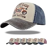 YULOONG Vintage Baseball Cap Classic Retro Outdoor Sports Cap Motorcycle Sun Hat 100% Cotton for Man Women