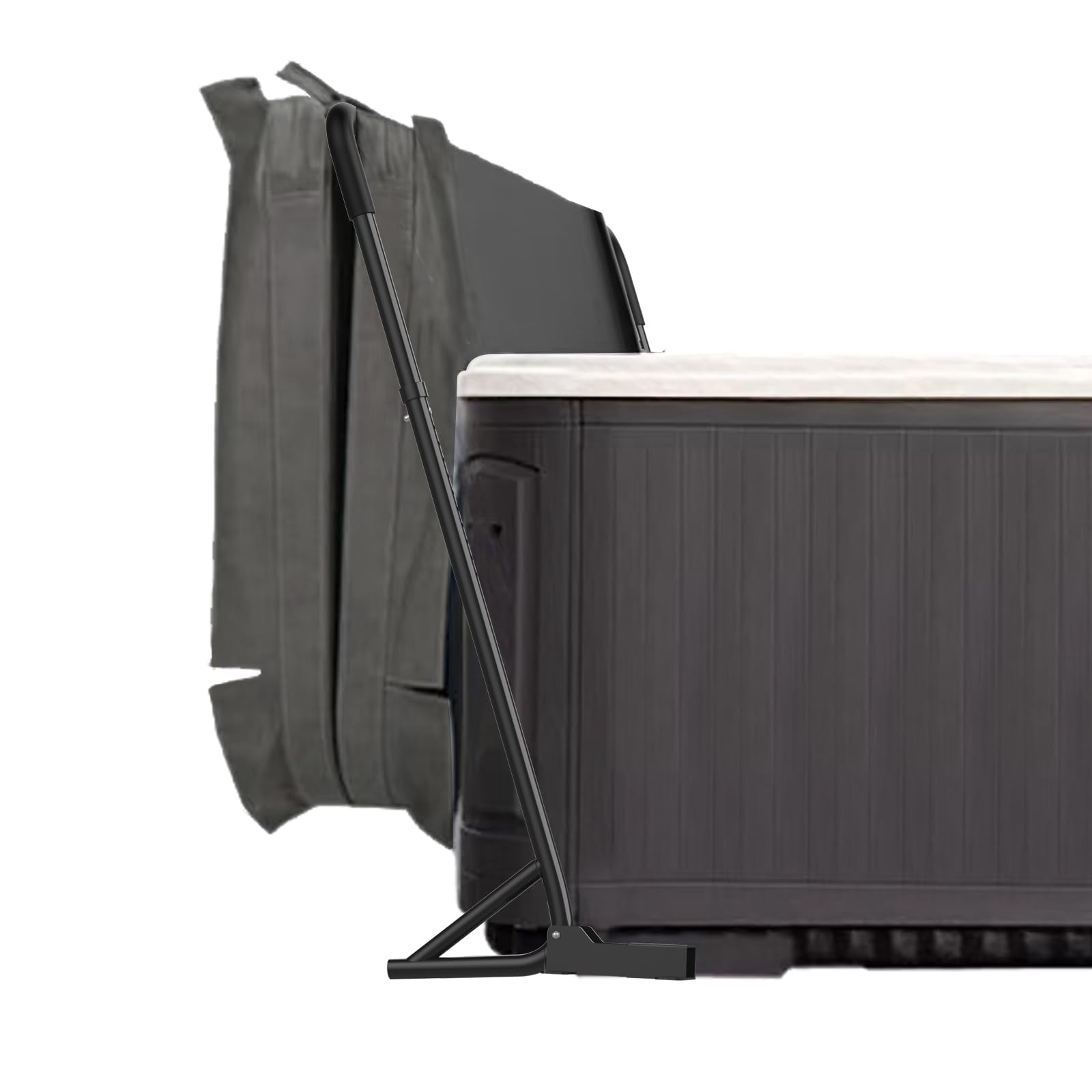 Photo 1 of **MISSING HARDWARE**TOCRETOARE Hot Tub Cover Lifter, Spa Cover Lift, Hot Tub Cover Lift Removal System Height 31-41 Inch Adjustable, Fit for Most Spa Hot Tubs
