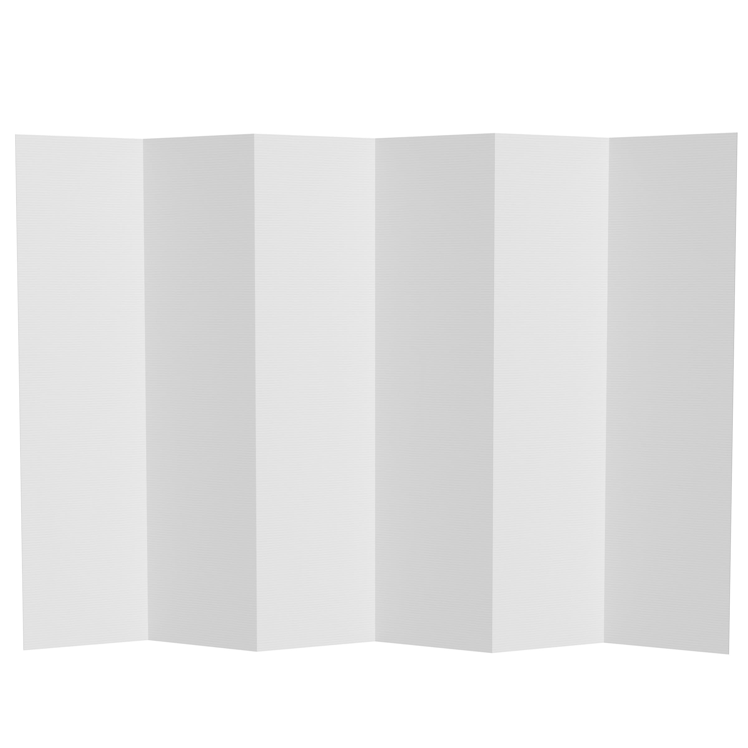 6-ft-tall-white-temporary-cardboard-folding-screen-6-panel-for-sale