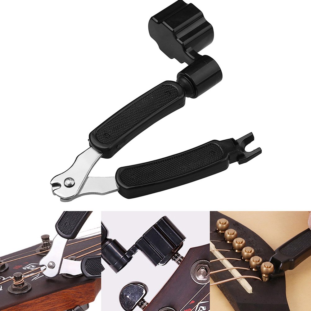 Buy Hugesavings 3 IN 1 Guitar String Winder String Cutter Pin Puller Instrument Multifunctional