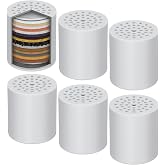 4 Pack Shower Filter Replacement Cartridge, 20 Stage for Hard Water | Universally Compatible With Any Similar Design, High Output Hard Water Filter Replacement Cartridge