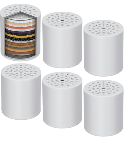 20-Stage Shower Head Filter For Removing Chlorine And Fluoride, Polished Chrome