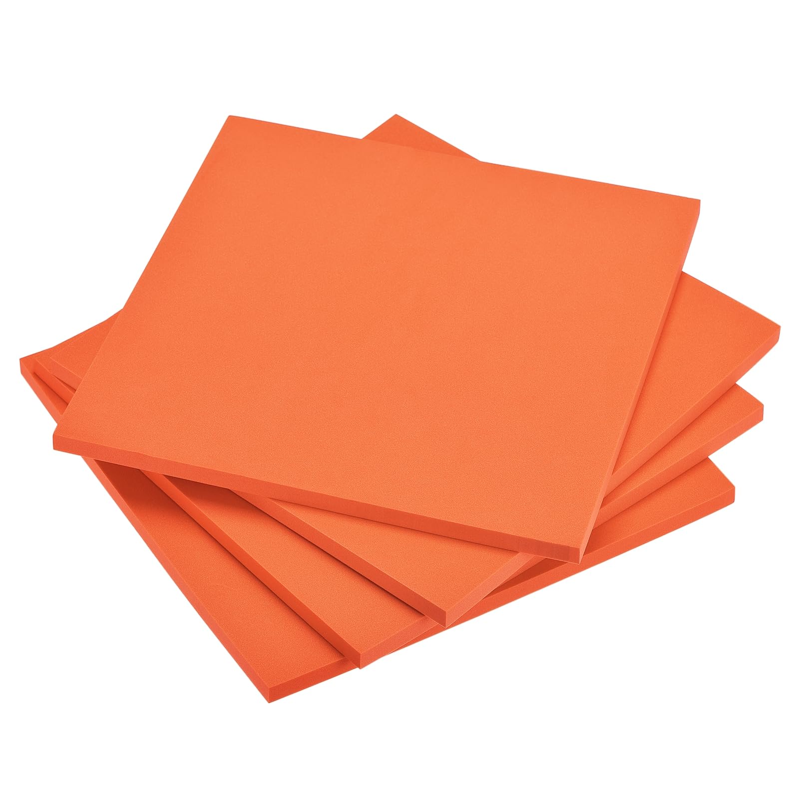 DMiotech 4 Pack 9.8 x 9.8 Inch 10mm Thick EVA Foam Sheets for Arts and Crafts Craft Foam Sheets Orange