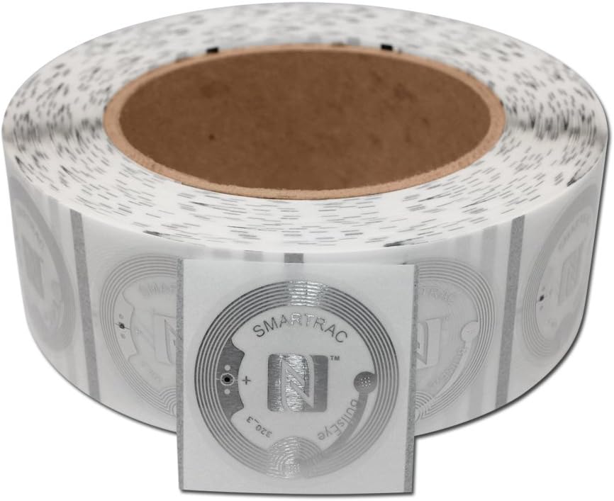 SMARTRAC 3002649 Clear Wet NFC Inlays BullsEye NXP NTAG216 - 38 mm Circle -Roll of 1000