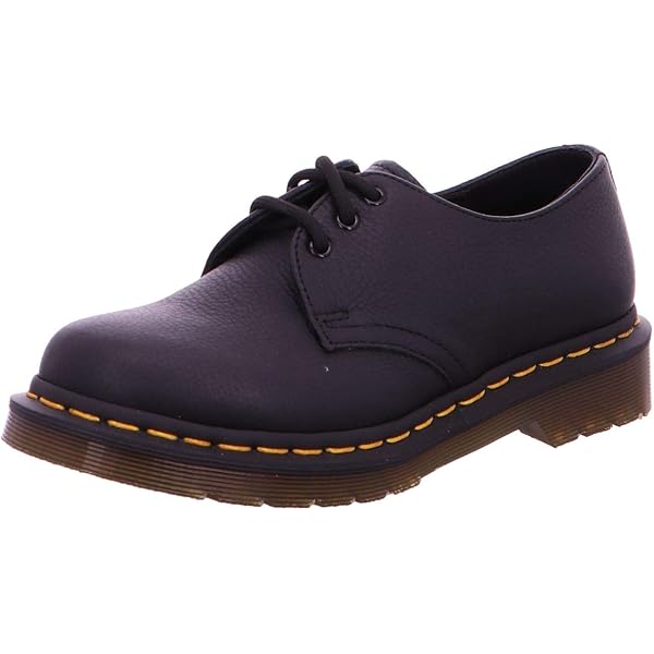 Dr. Martens 1461 W ブラック ローファー UK6 Dr Martens☆1461 QUAD 3ホール☆厚底 (Dr.Martens/ローファー
