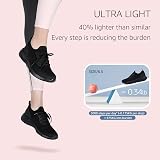 HKR Womens Trainers Athletic Running Shoes Breathable Lightweight All Black UK 6 view 4