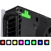 eXtremeRate 7 Colors 40 Effects RGB Rainbow Logo LED Kit for PS5 Slim/Pro Console, Illuminated Lighting Decoration Logo LED Board for PS5 Slim/Pro Disc &amp; Digital Console