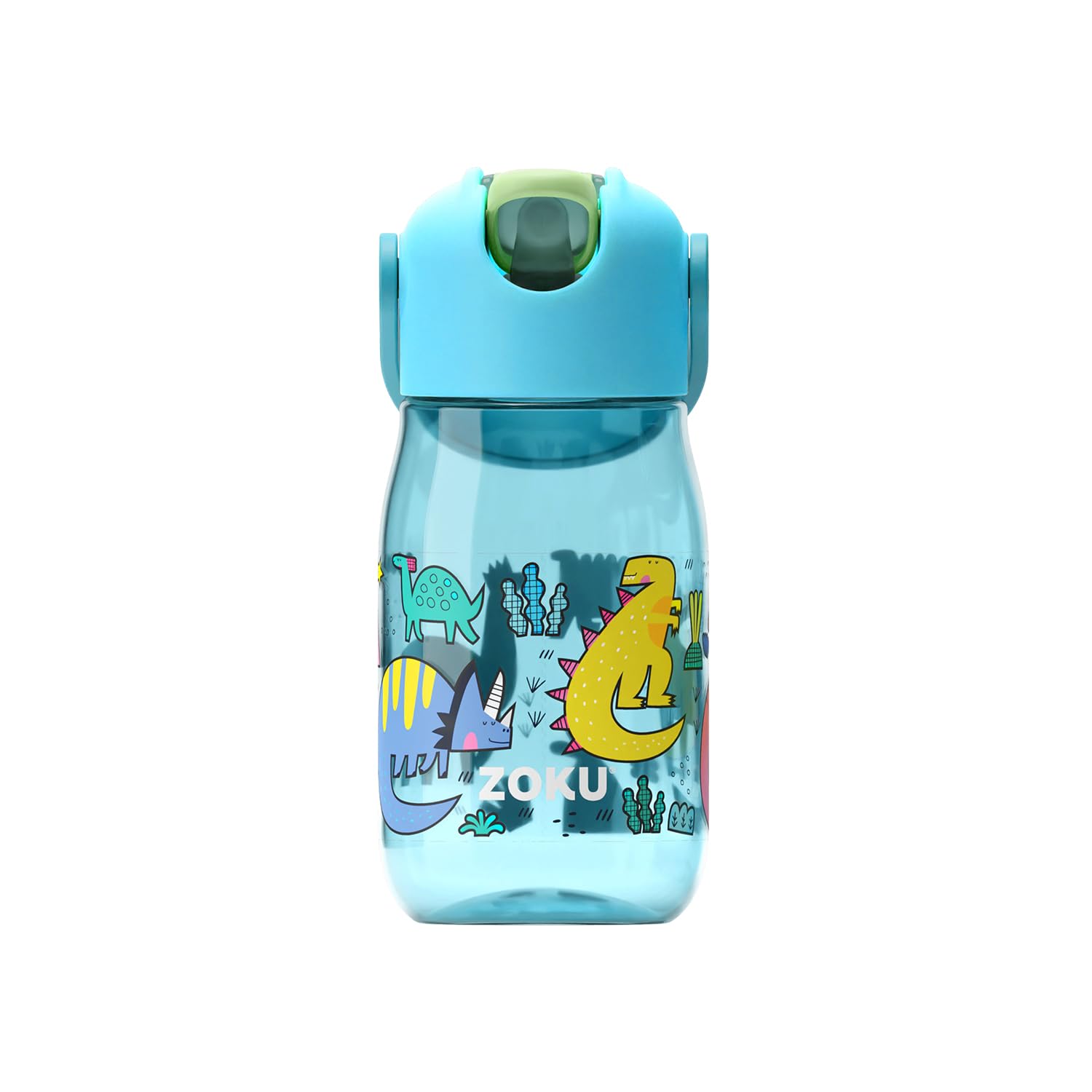 Zoku Kids Flip Straw Bottle - Dino