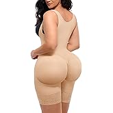SHAPELLX Fajas Colombianas Shapewear for Women Tummy Control Post Partum Faja Body Shaper Butt Lifting with Zipper Crotch